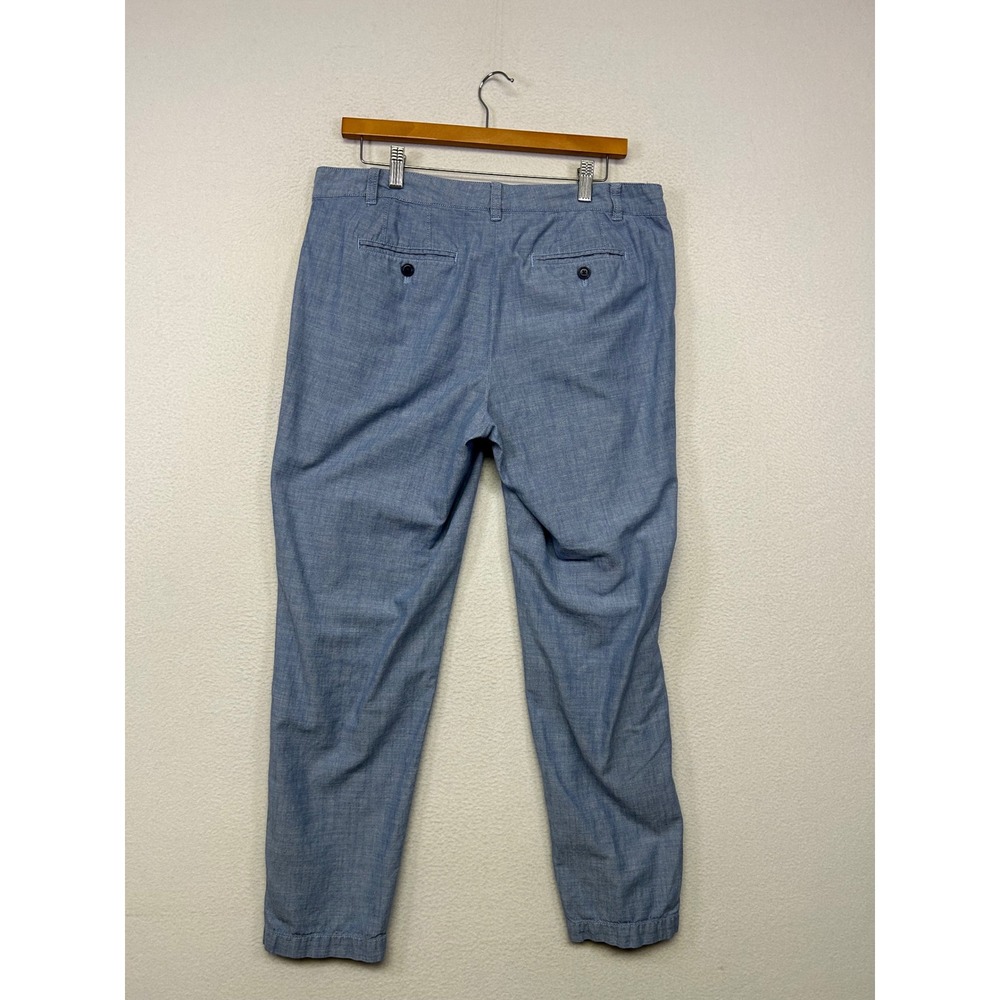 Coastal Preppy Talbots Womens 10 Blue The Weekend Chino Pants Minimalist Hampton - Picture 2 of 11